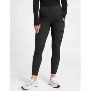ATHLETA Headlands Hybrid Pocket Legging Pants in Black size 0